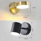 Scandinavian Copper LED Wall Lamp – Nordic Elegance with Functional Lighting