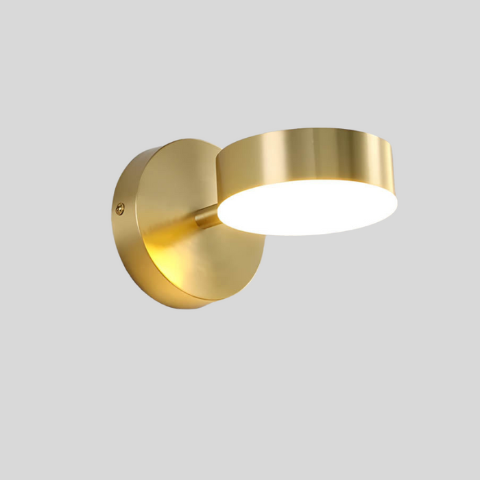 Scandinavian Copper LED Wall Lamp – Nordic Elegance with Functional Lighting