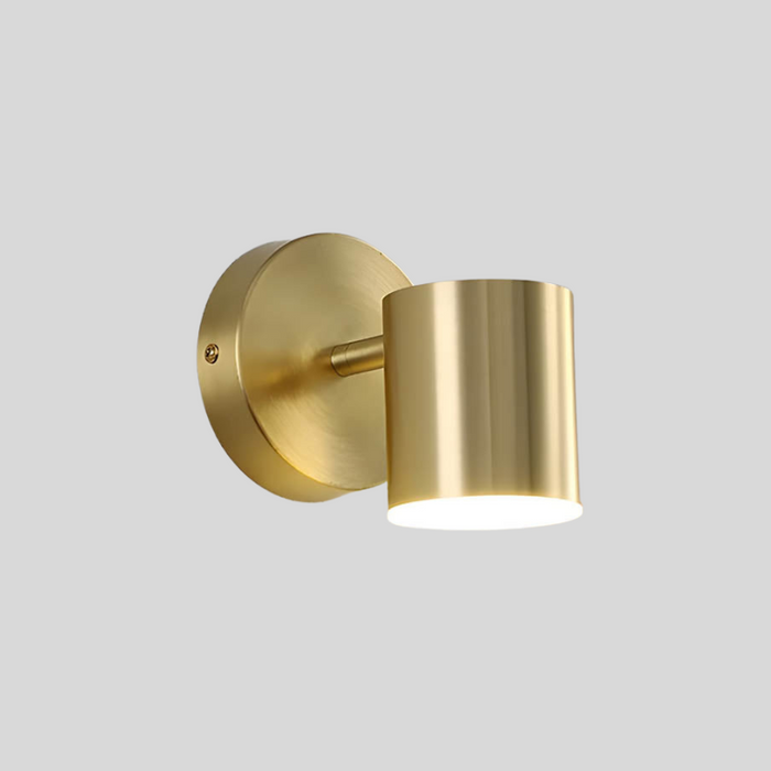 Scandinavian Copper LED Wall Lamp – Nordic Elegance with Functional Lighting