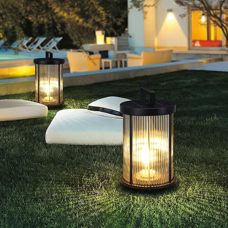 Crystal Glass Outdoor Lamp – Retro-Inspired Outdoor Garden Light | Elegant Exterior Lighting