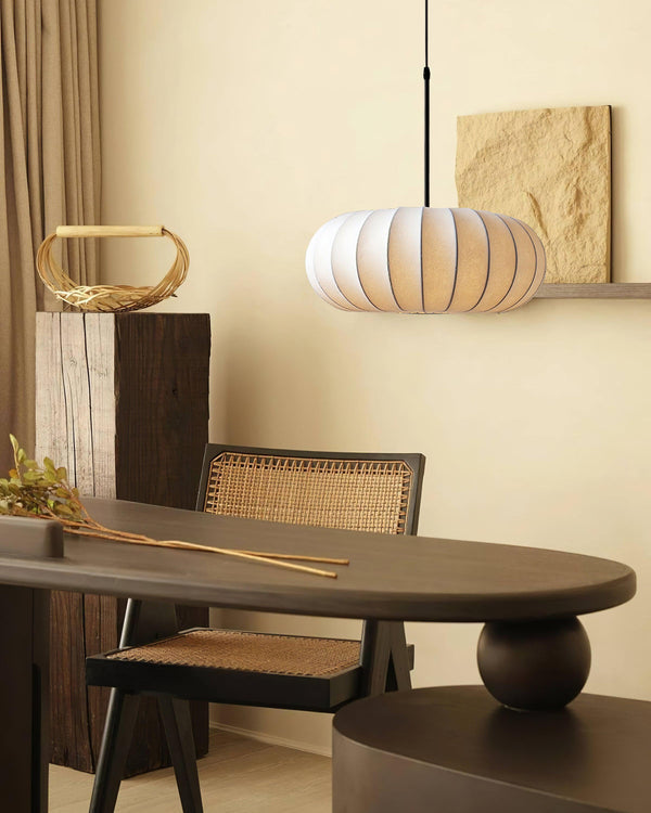 Verona Wabi-Sabi Pendant Light – Minimalist Silk Hanging Lamp | Japanese Inspired Ceiling Lighting