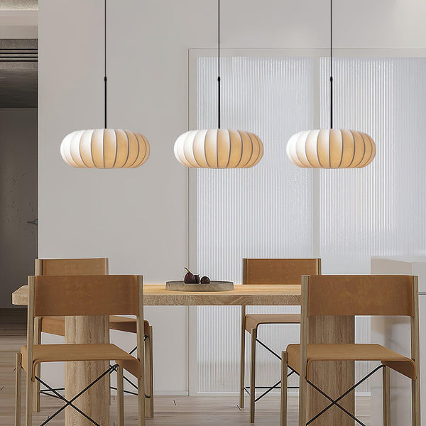 Verona Wabi-Sabi Pendant Light – Minimalist Silk Hanging Lamp | Japanese Inspired Ceiling Lighting