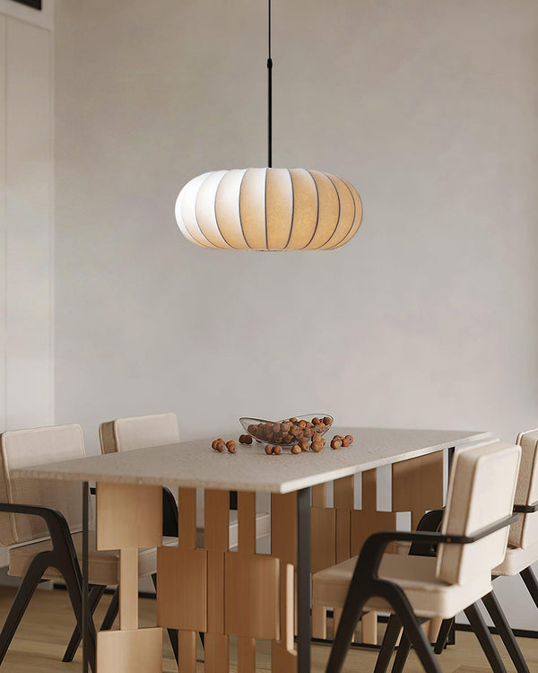 Verona Wabi-Sabi Pendant Light – Minimalist Silk Hanging Lamp | Japanese Inspired Ceiling Lighting