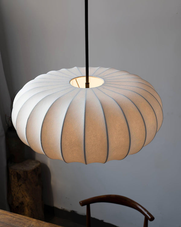Verona Wabi-Sabi Pendant Light – Minimalist Silk Hanging Lamp | Japanese Inspired Ceiling Lighting
