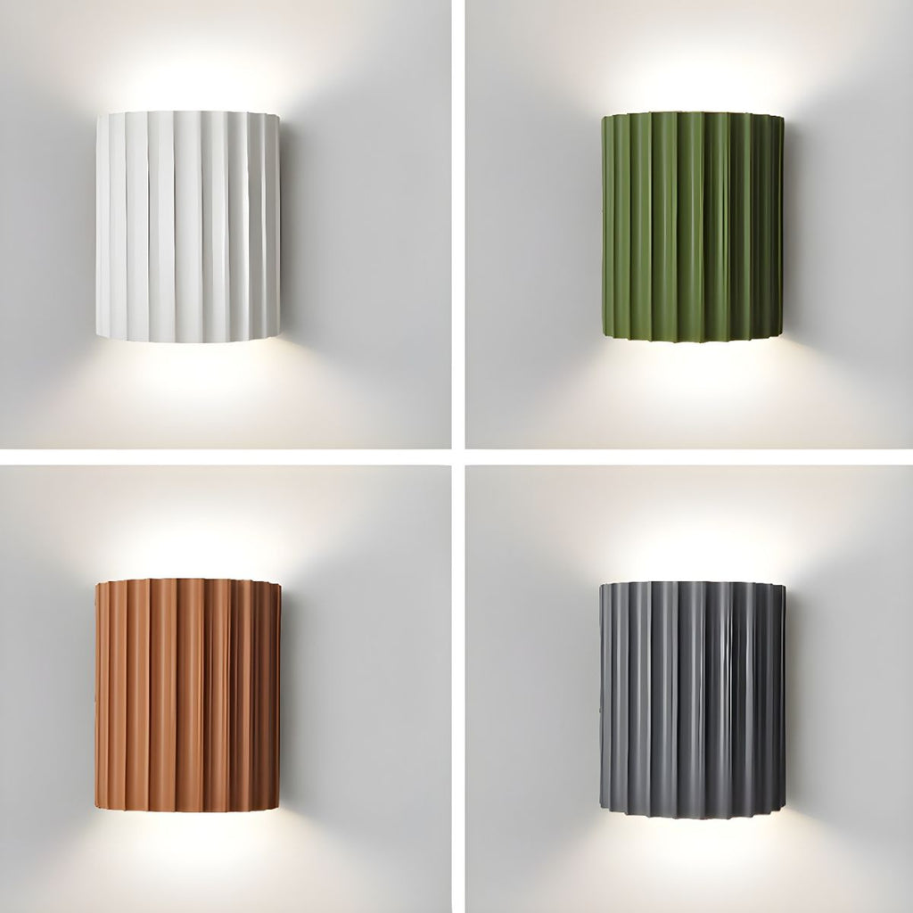 WaveForm Resin Wall Light – Modern Up & Down Lighting | Contemporary Designer Sconce