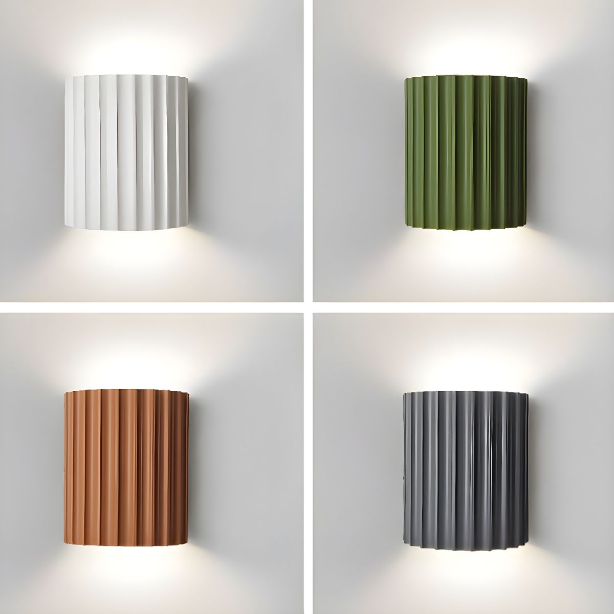 WaveForm Resin Wall Light – Modern Up & Down Lighting | Contemporary Designer Sconce