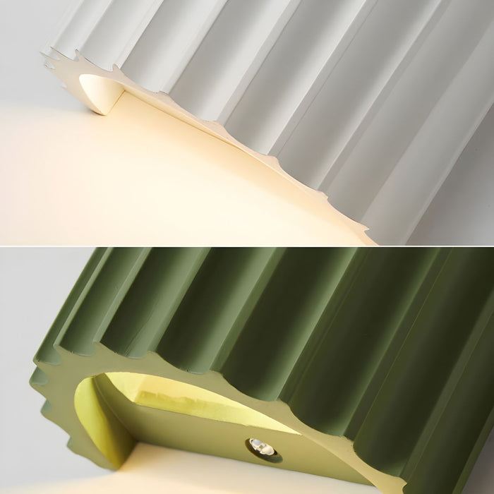WaveForm Resin Wall Light – Modern Up & Down Lighting | Contemporary Designer Sconce