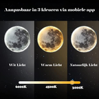 LunaGlow Moon Wall Light – Dimmable LED Wall Lamp | Celestial Ambient Lighting | Modern Bedroom Décor