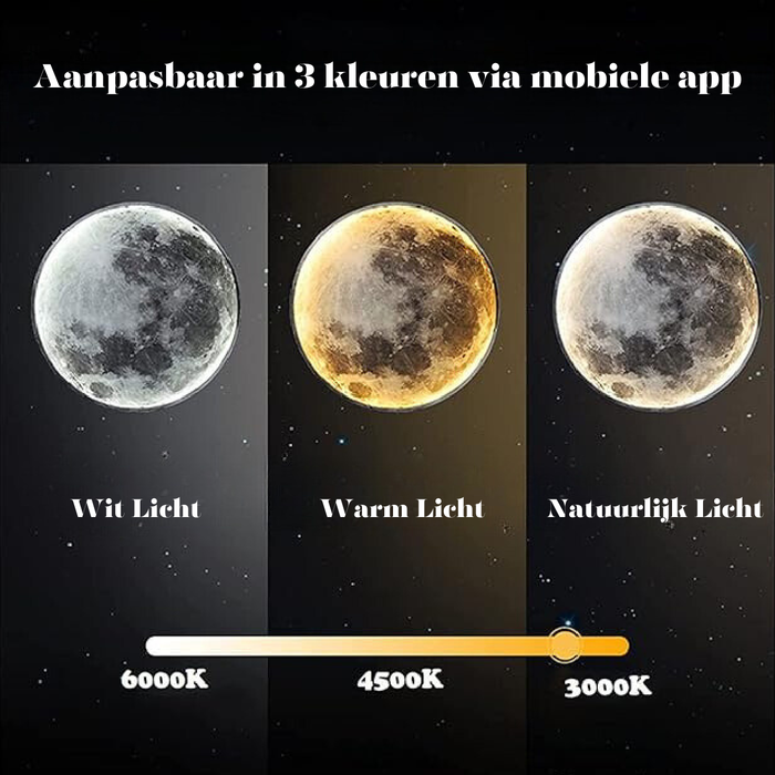 LunaGlow Moon Wall Light – Dimmable LED Wall Lamp | Celestial Ambient Lighting | Modern Bedroom Décor
