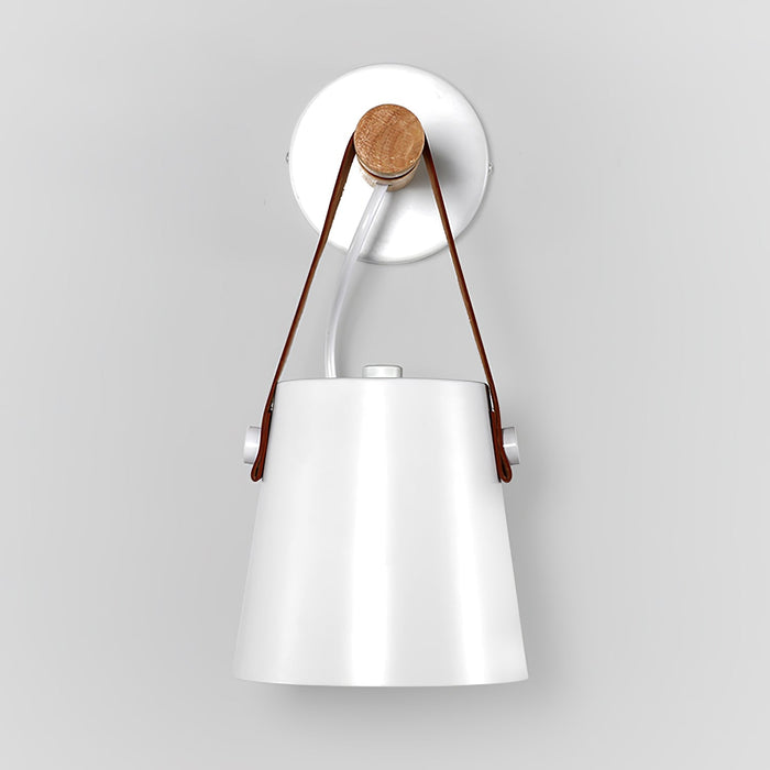 Conical Wooden Wall Lamp – Scandinavian Warmth with Natural Elegance