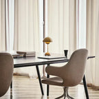 LunaForma Rechargeable Table Lamp – Cordless Designer LED Light | Retro-Inspired Ambient Lighting