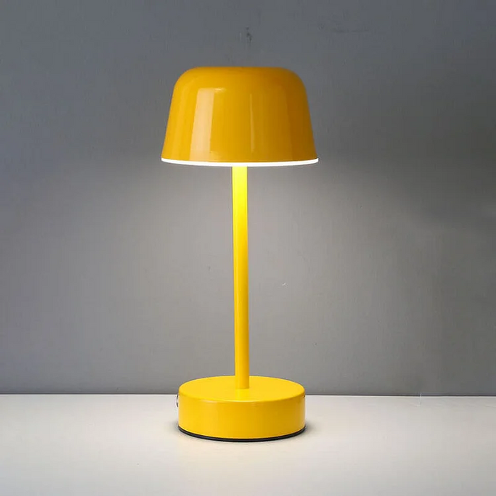 LumaGlow Rechargeable LED Table Lamp – Cordless Ambient Lighting | Dimmable Modern Metal Lamp