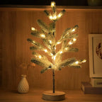 SnowGlow LED Christmas Tree Light – Mini Festive Table Tree | Warm White Decorative Night Light