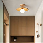 KyotoBeam Ceiling Light – Japanese Wooden Ceiling Lamp | Minimalist Nordic Lighting for Hallways & Living Spaces