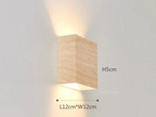 Nordwood Glow Wall Light – Wooden LED Wall Lamp | Scandinavian Up & Down Lighting | Japandi Interior Design