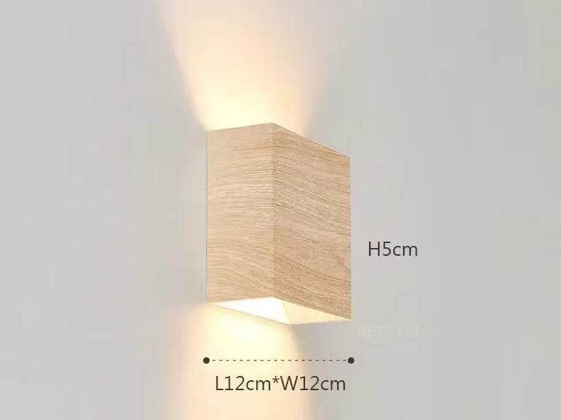 Nordwood Glow Wall Light – Wooden LED Wall Lamp | Scandinavian Up & Down Lighting | Japandi Interior Design