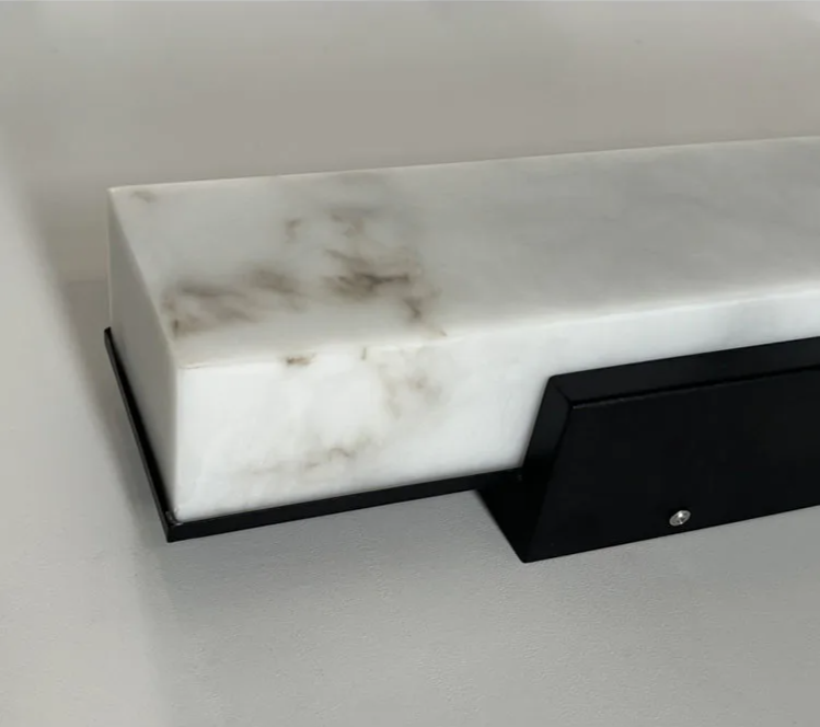 Marbella LED Outdoor Wall Light – Waterproof Marble-Effect Exterior Wall Lamp | Modern Stainless Steel Lighting