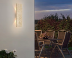 StoneAura LED Wall Light – Waterproof Natural Stone Indoor & Outdoor Wall Lamp | Dimmable Architectural Lighting