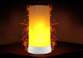EmberAura Rechargeable Flame Lamp – USB LED Ambient Light with 4 Lighting Modes | Realistic Flame Effect Lamp