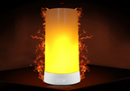 EmberAura Rechargeable Flame Lamp – USB LED Ambient Light with 4 Lighting Modes | Realistic Flame Effect Lamp