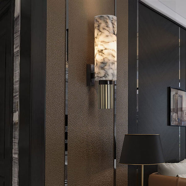 Carrara Luxe Wall Light – Marble & Brass Sconce | Premium Designer Accent Lighting