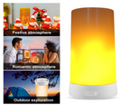 EmberAura Rechargeable Flame Lamp – USB LED Ambient Light with 4 Lighting Modes | Realistic Flame Effect Lamp
