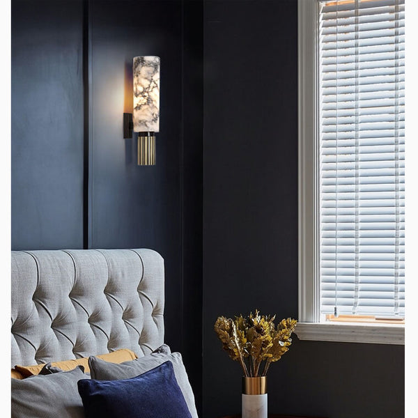 Carrara Luxe Wall Light – Marble & Brass Sconce | Premium Designer Accent Lighting