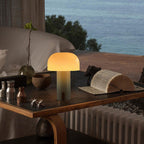 Lunova Mushroom Table Lamp – Rechargeable Ambient Lighting | Modern European Design