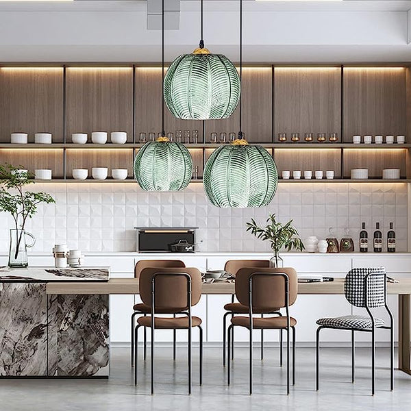 Aalin Pendant Light – Decorative Frosted Glass Hanging Lamp | Elegant Ambient Dining Lighting