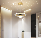 Celestira Projection Ceiling Light – Moon & Star LED Ceiling Lamp | Atmospheric Interior Lighting for Modern Spaces