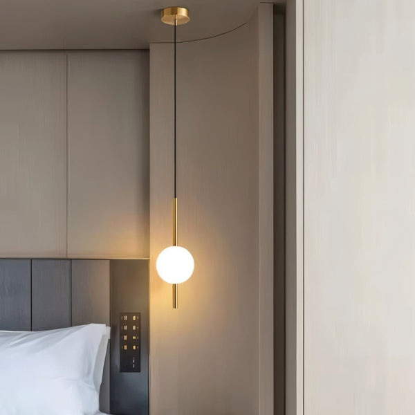 Afzal Pendant Light – Modern Glass Globe Hanging Lamp | Scandinavian Interior Lighting