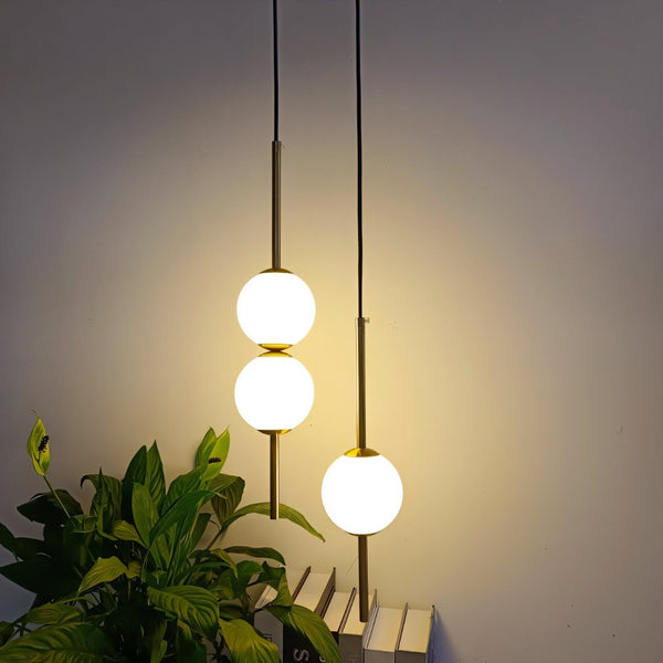 Afzal Pendant Light – Modern Glass Globe Hanging Lamp | Scandinavian Interior Lighting