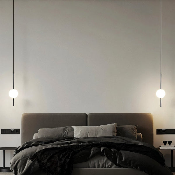 Afzal Pendant Light – Modern Glass Globe Hanging Lamp | Scandinavian Interior Lighting