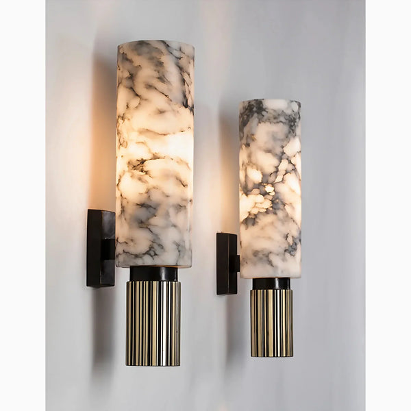 Carrara Luxe Wall Light – Marble & Brass Sconce | Premium Designer Accent Lighting