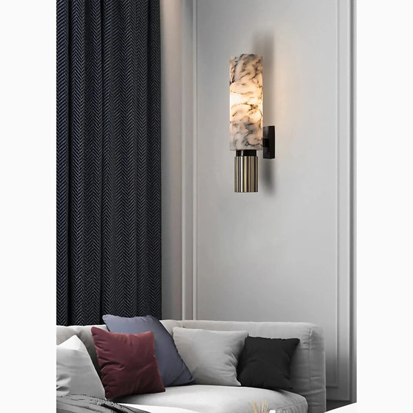 Carrara Luxe Wall Light – Marble & Brass Sconce | Premium Designer Accent Lighting