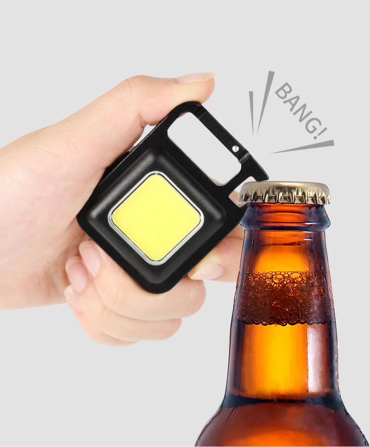 Lumicore Mini Key Light – Rechargeable COB LED Keychain Flashlight | Compact Multi-Function Pocket Light