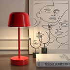 LumaGlow Rechargeable LED Table Lamp – Cordless Ambient Lighting | Dimmable Modern Metal Lamp