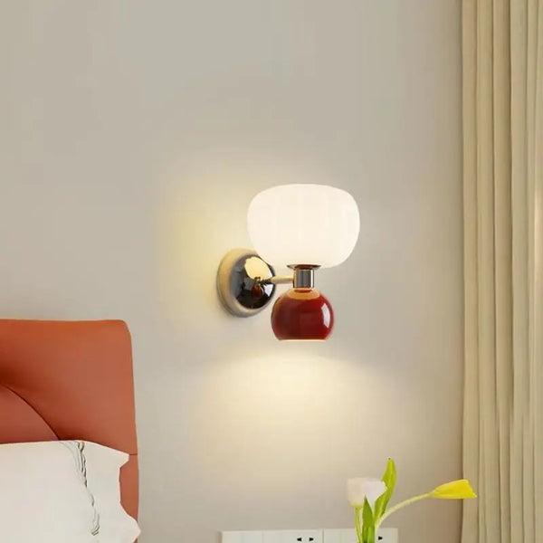 Cream Resin LED Wall Light – Modern Designer Wall Sconce | Soft Ambient Interior Lighting