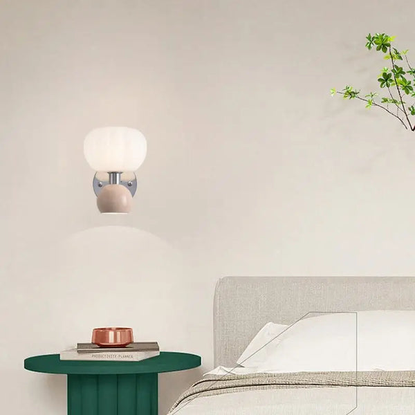 Cream Resin LED Wall Light – Modern Designer Wall Sconce | Soft Ambient Interior Lighting