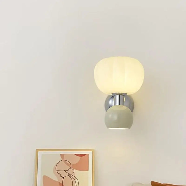 Cream Resin LED Wall Light – Modern Designer Wall Sconce | Soft Ambient Interior Lighting