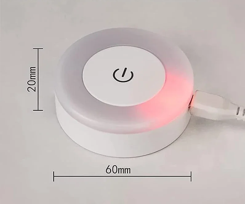 Novalyte Touch Lamp – Rechargeable LED Night Light | Portable Ambient Table Lamp for Modern Spaces