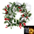 LumiBerry LED Christmas Garland – Illuminated Berry & Holly Decoration | Festive Holiday Greenery