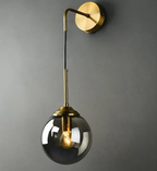 Nordelle Globe Wall Light – Scandinavian Glass Wall Lamp | Modern Ambient Lighting | Minimalist Interior Elegance