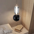 Nordic Glass Pendant Light – Modern Iron Hanging Lamp | Scandinavian Minimalist Interior Lighting