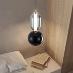 Nordic Glass Pendant Light – Modern Iron Hanging Lamp | Scandinavian Minimalist Interior Lighting