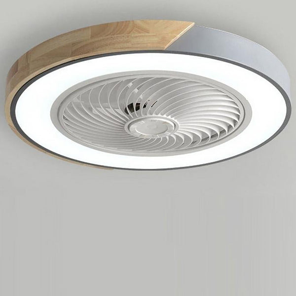 AeroLume Bladeless Ceiling Fan Light – Modern Integrated LED Ceiling Fan | Minimalist Remote-Control Smart Cooling Lamp