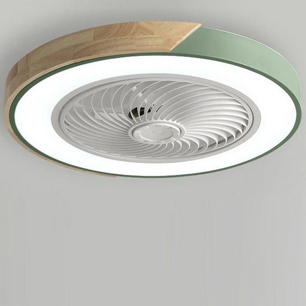 AeroLume Bladeless Ceiling Fan Light – Modern Integrated LED Ceiling Fan | Minimalist Remote-Control Smart Cooling Lamp