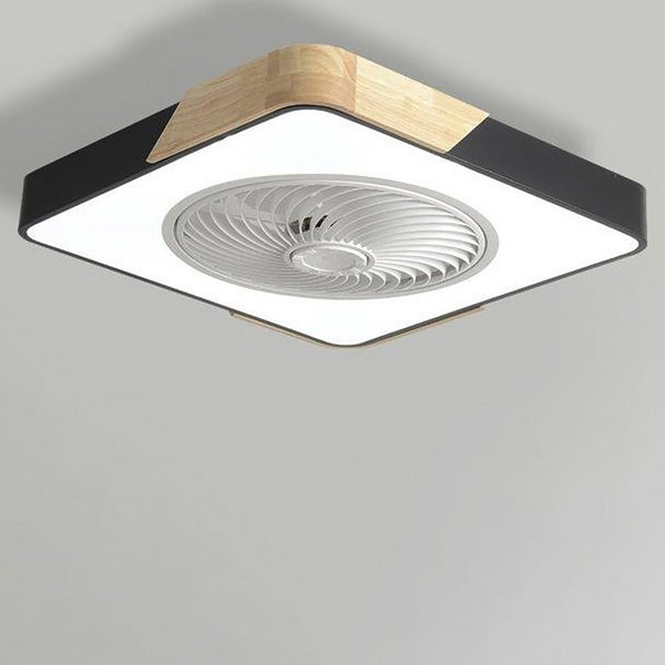 AeroLume Bladeless Ceiling Fan Light – Modern Integrated LED Ceiling Fan | Minimalist Remote-Control Smart Cooling Lamp