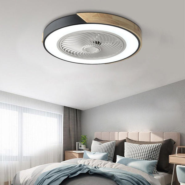 AeroLume Bladeless Ceiling Fan Light – Modern Integrated LED Ceiling Fan | Minimalist Remote-Control Smart Cooling Lamp