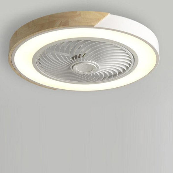 AeroLume Bladeless Ceiling Fan Light – Modern Integrated LED Ceiling Fan | Minimalist Remote-Control Smart Cooling Lamp